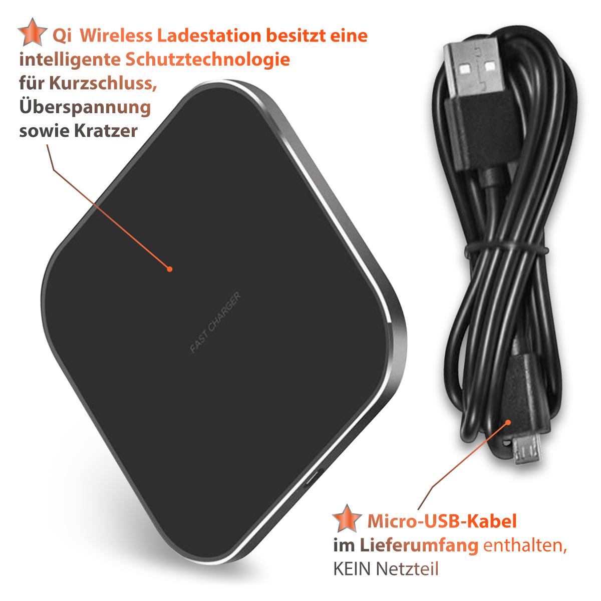 Huawei P30 Pro Induktives Laden Aktivieren Induktives Schnell Ladegerät Huawei P30 Pro / P40 Pro / Plus QI